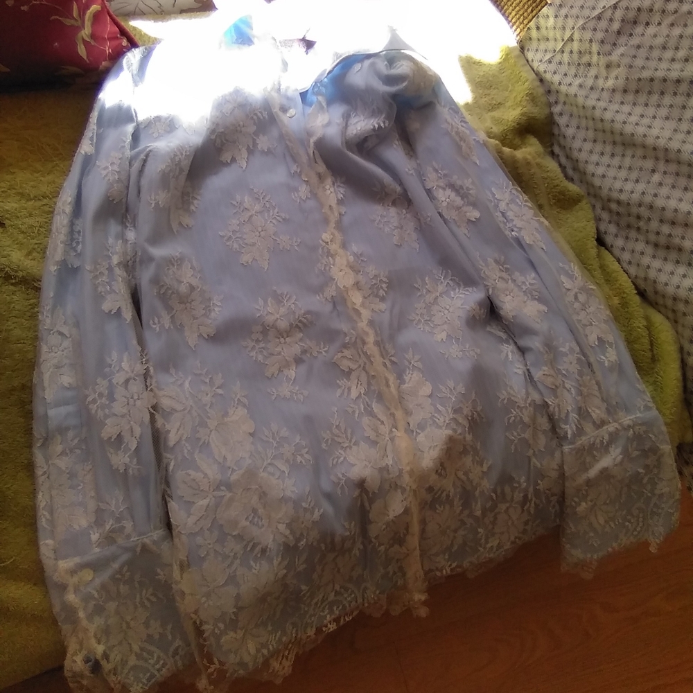 John galliano lace shirt dress